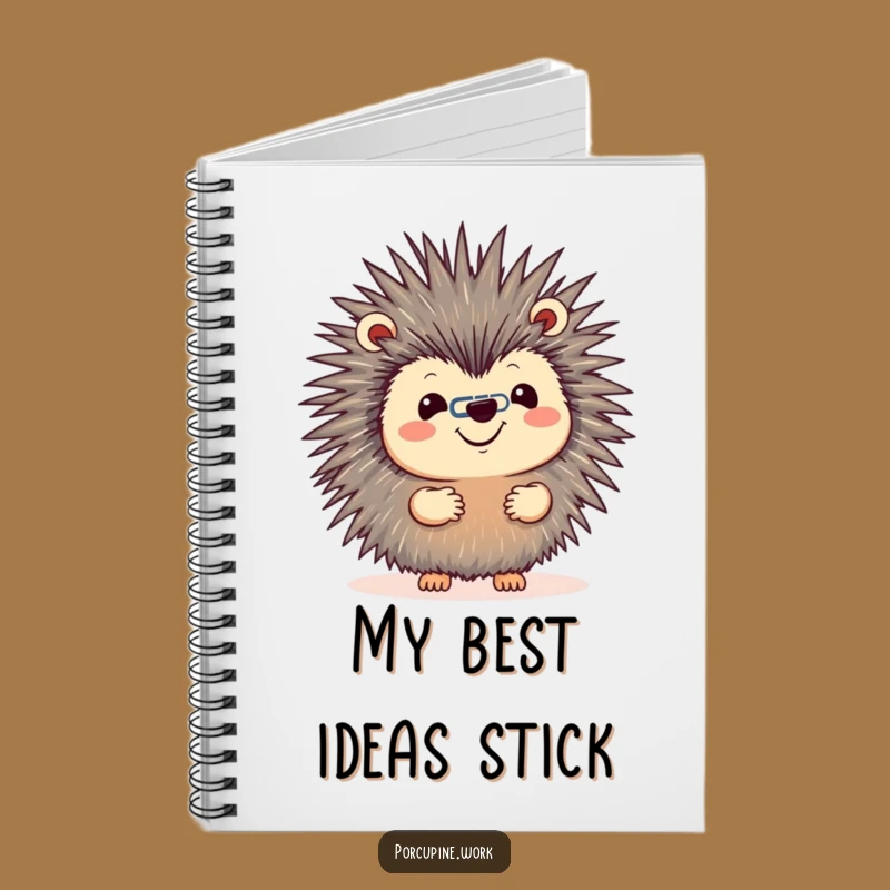 Funny Porcupine Paperclip Notebook - Hilarious Journal for Focused Ideas