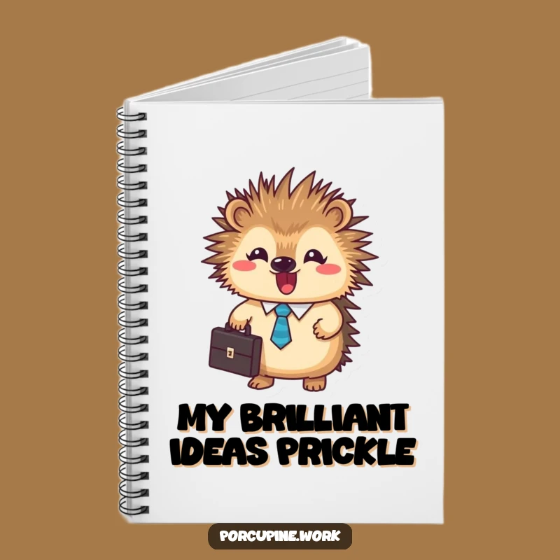 Funny Business Porcupine Notebook: Jot Down Ideas with Sass