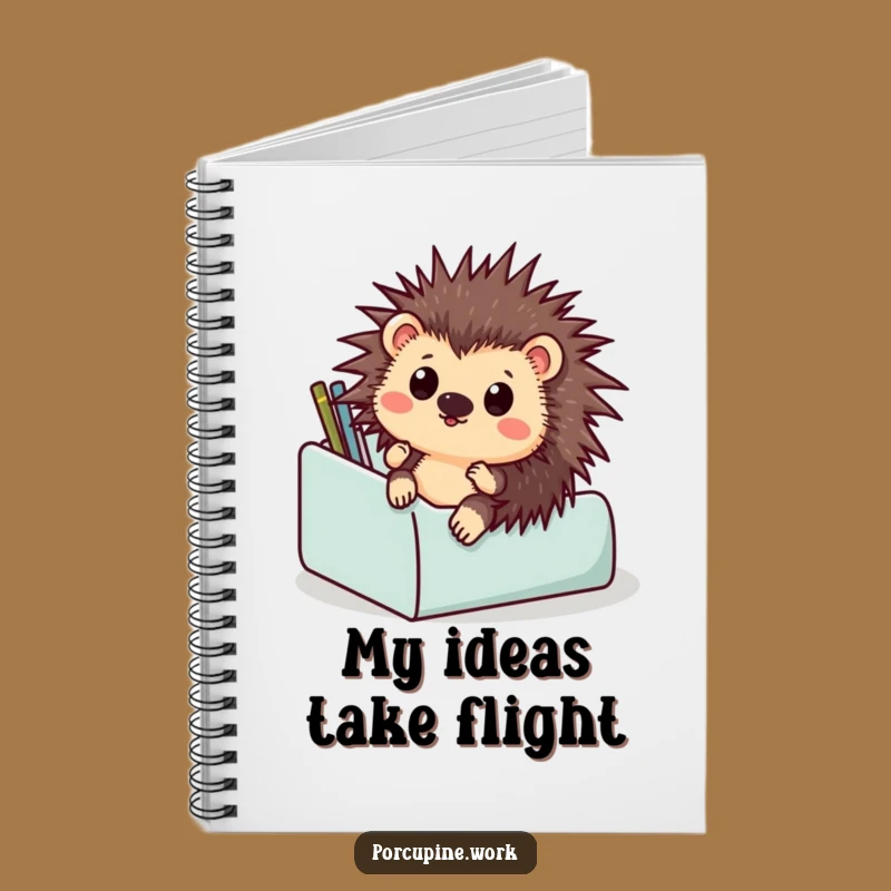 Funny Porcupine Notebook: Jot Down Ideas with a Hilarious Office Companion