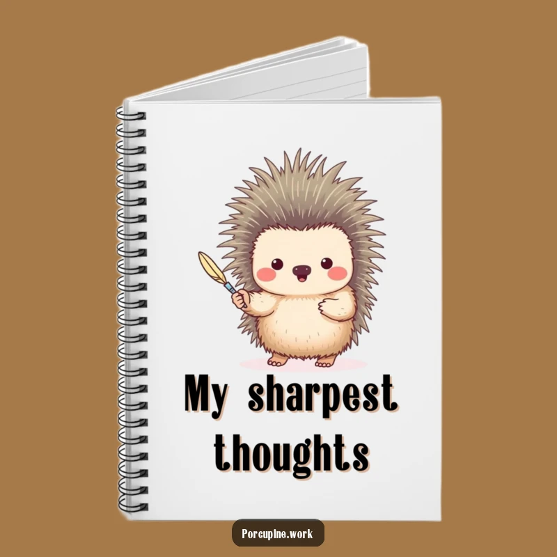 Funny Quill Porcupine Notebook: Jot Down Ideas with Hilarious Inspiration