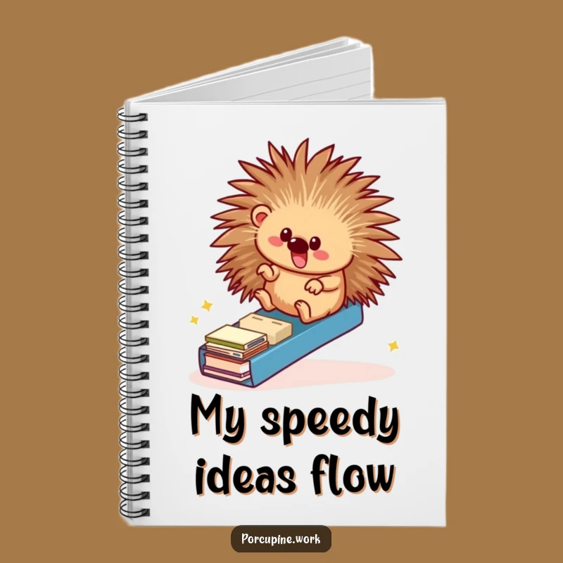 Funny Porcupine Office Ramp Notebook - Hilarious Journal for Ideas