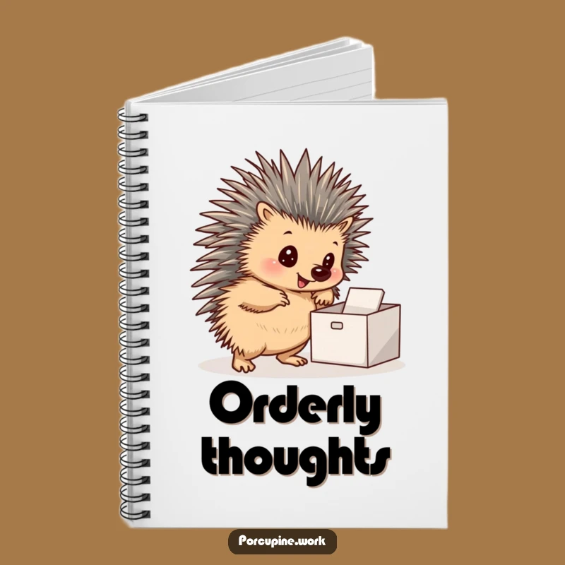 Funny Porcupine Inbox Planner Notebook: Organize Your Life