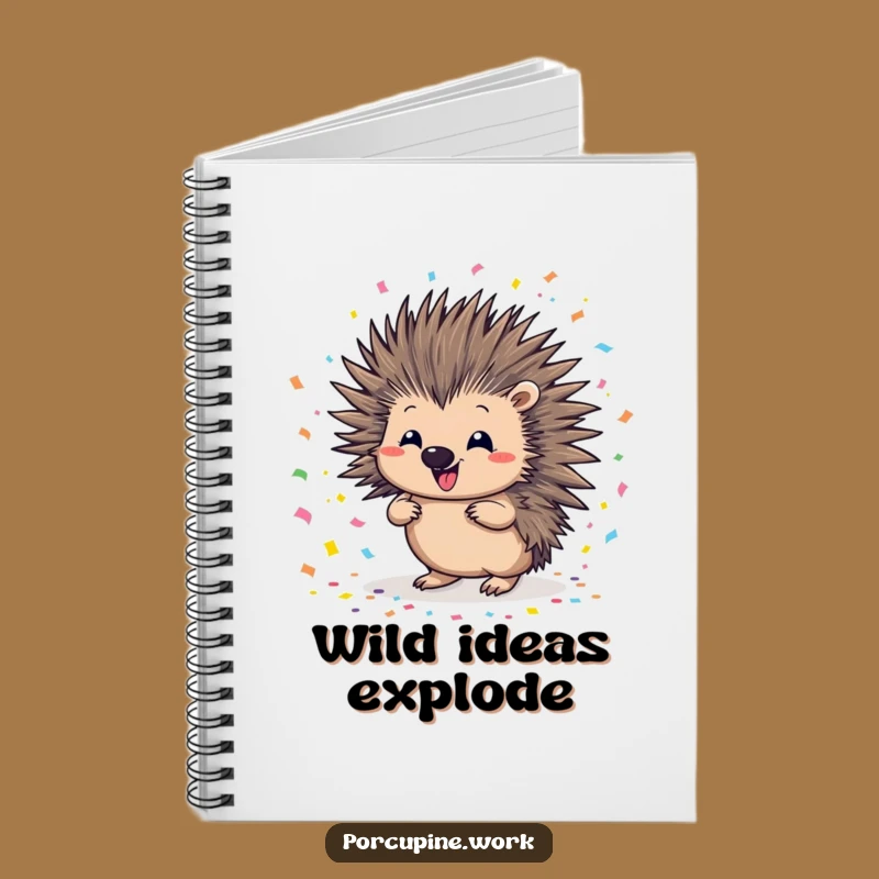 Funny Porcupine Confetti Notebook: Capture Party Ideas with This Hilarious Journal!