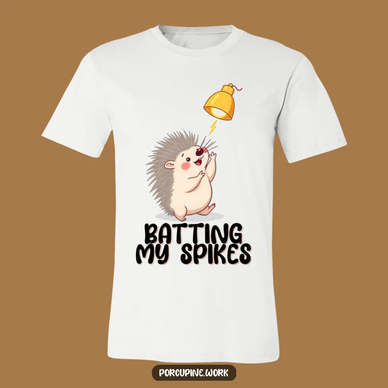Funny Porcupine Lamp T-Shirt: Embrace Playfulness with This Hilarious Tee!