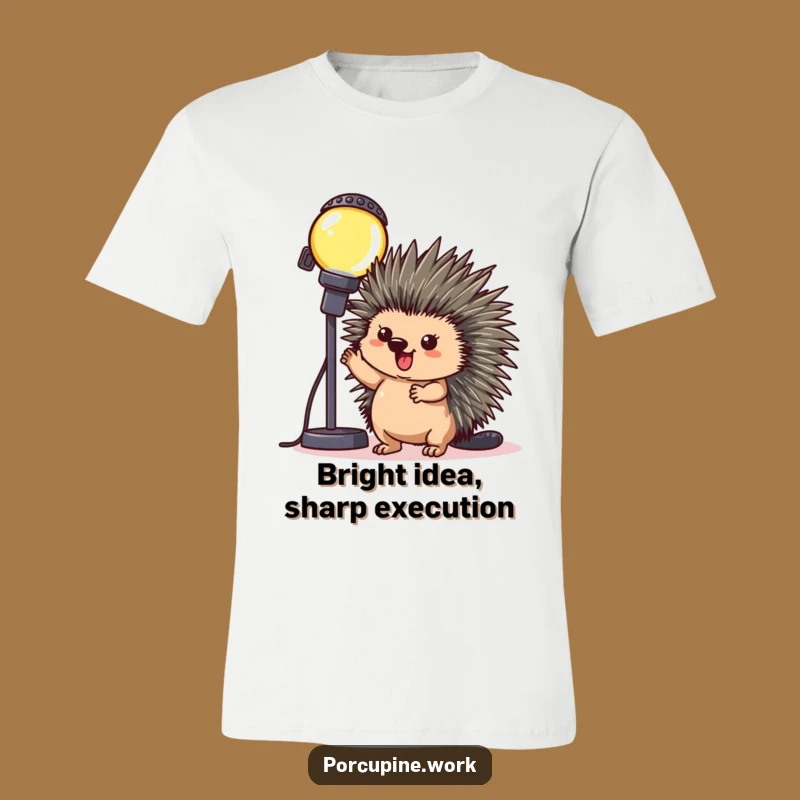 Funny Office Porcupine Light T-Shirt: Triumph & Hilarious Achievement Tee