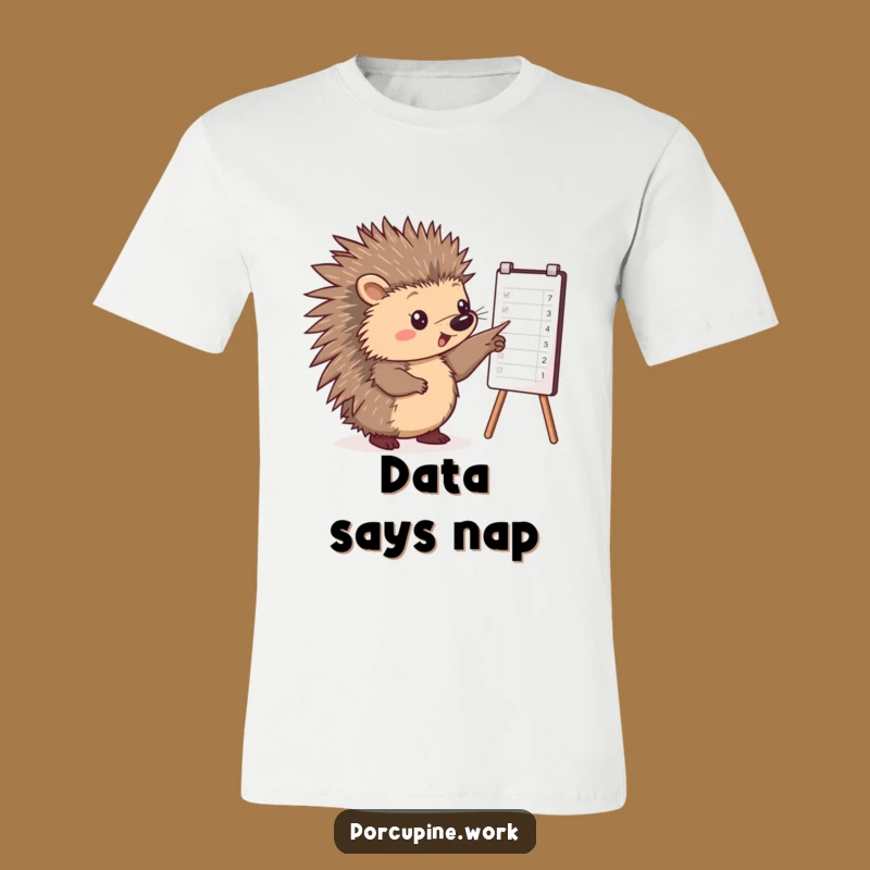 Funny Porcupine Analyst T-Shirt: Showcase Your Pointy Prowess with Humor