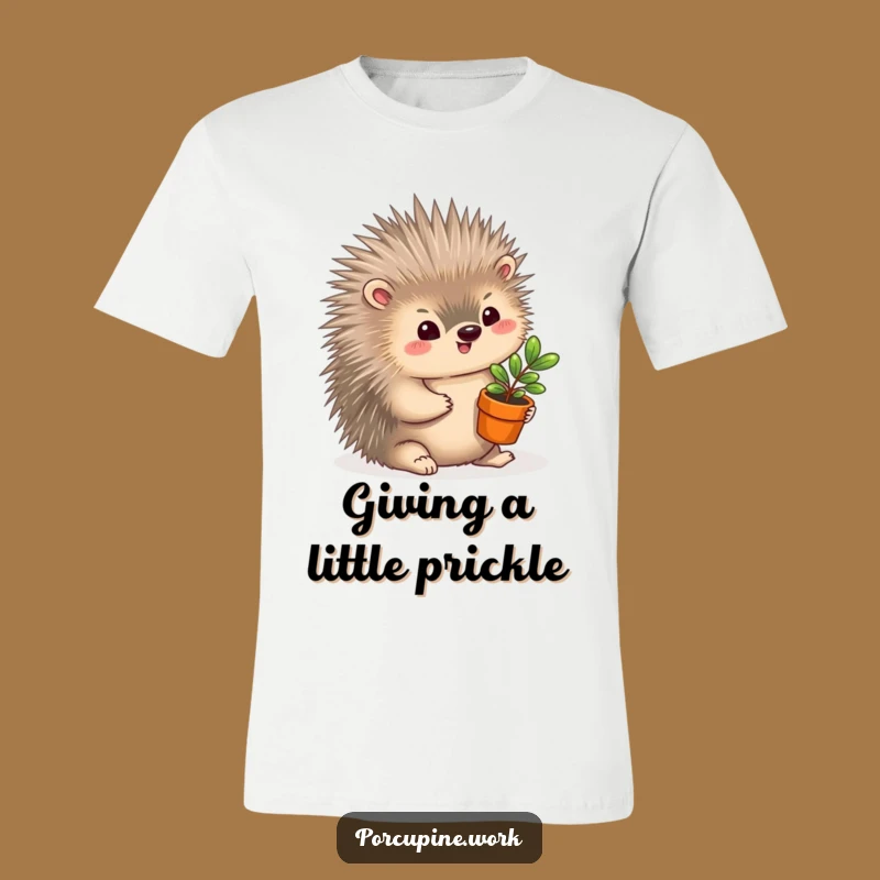 Funny Porcupine Plant Gift T-Shirt: Adorable & Hilarious Nature Tee