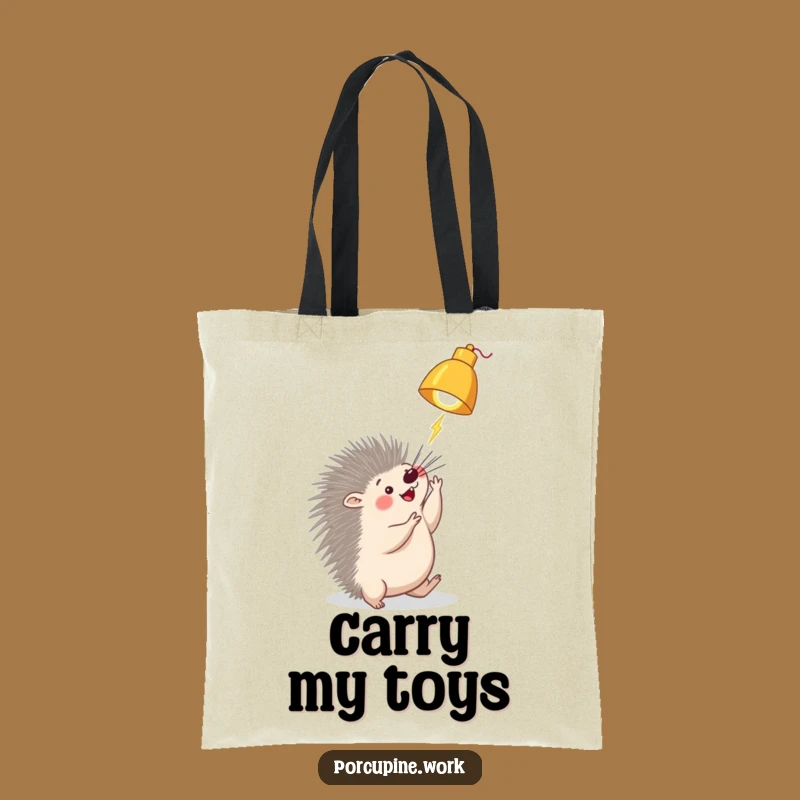 Funny Porcupine Lamp Tote Bag: Carry Your Essentials with This Hilarious Accessory!