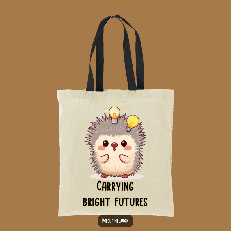 Funny Porcupine Idea Bag: Carrying Lightbulb Moments, Chic Funny Gift