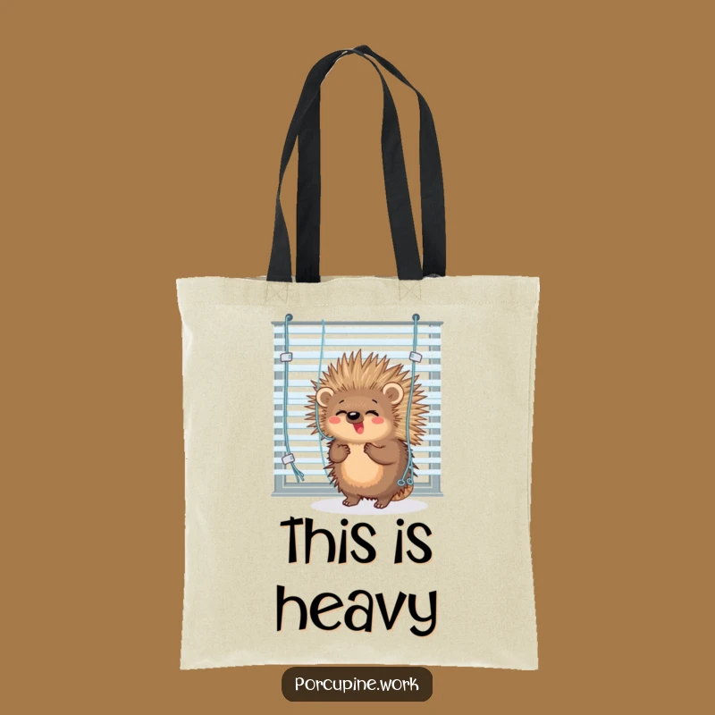 Funny Porcupine Tote Bag - Carry Your Burdens with Hilarious Style!