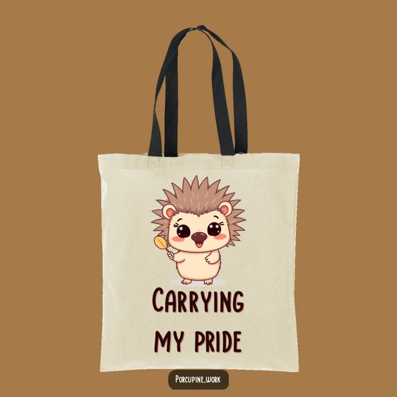 Funny Quill Presenter Porcupine Tote: Carry Happiness Everywhere